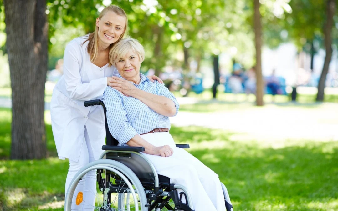 senior-woman-with-her-caregiver-outdoor